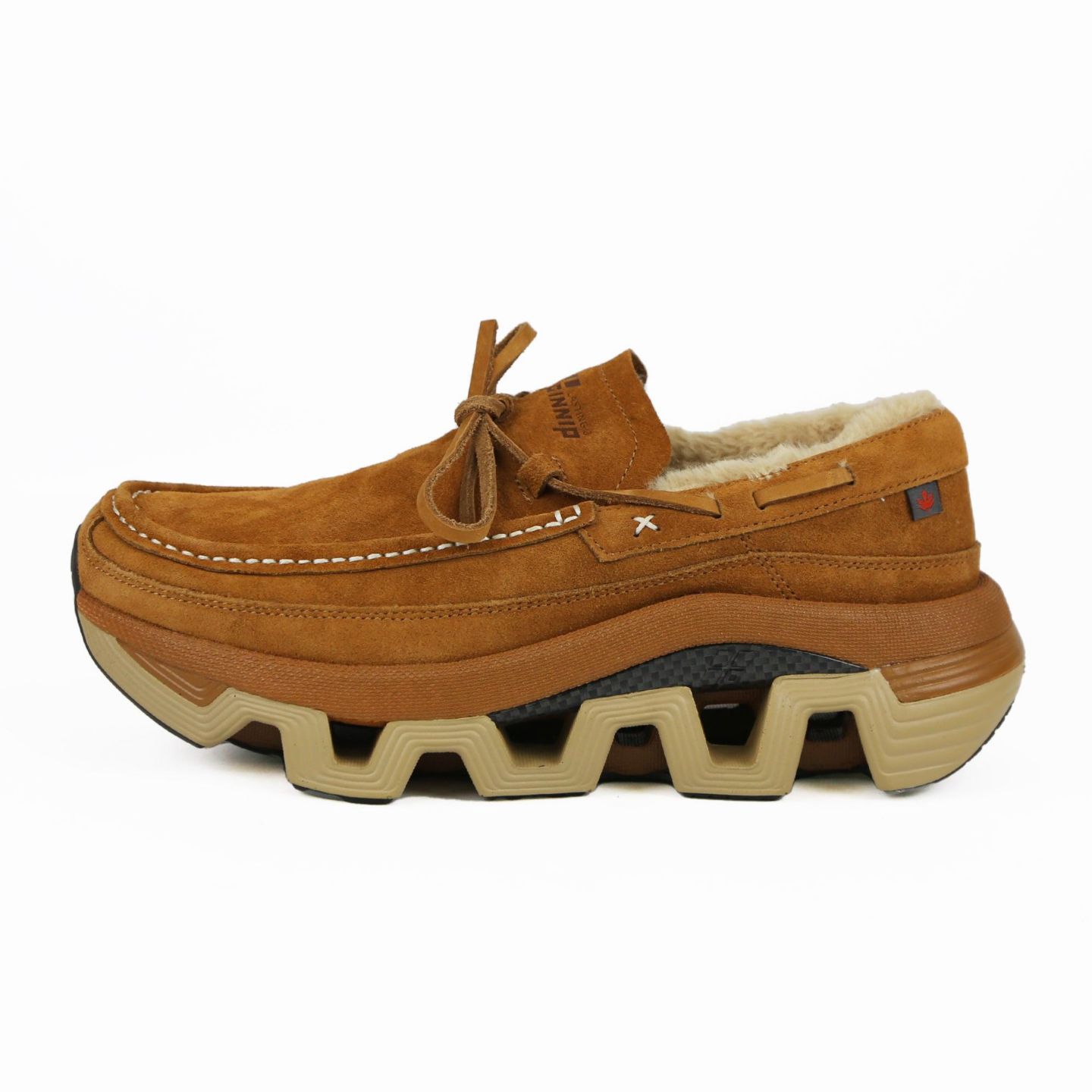 Мужские туфли PINNIP Genuine Suede Winter, цвет: Каштановый — фото 1