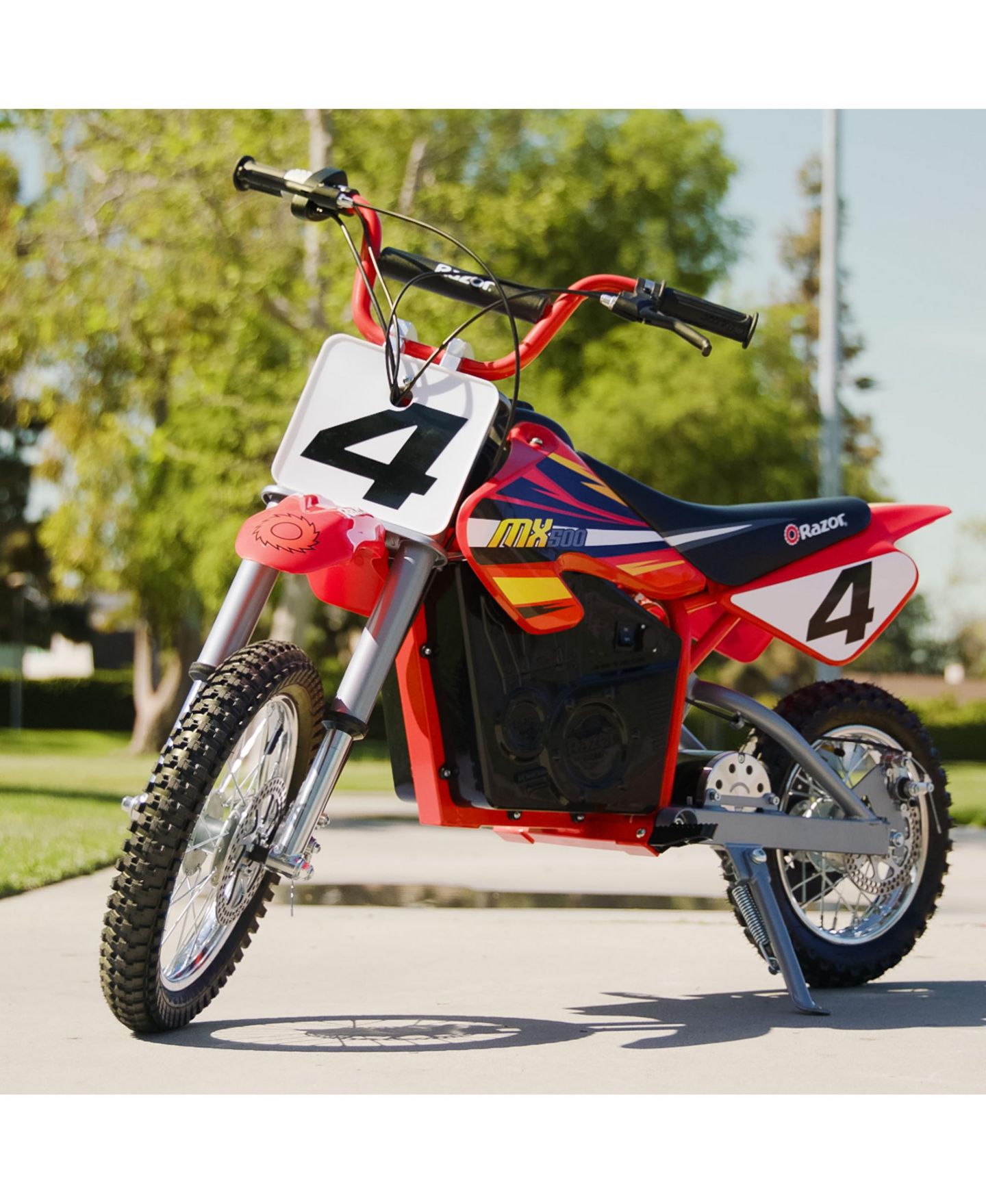 Детская игрушка Razor MX500 Dirt Rocket Steel Electric High-Torque Chain-Driven Motor Dirt Bike, 175 lbs Capacity, Ages 14+ — фото 3