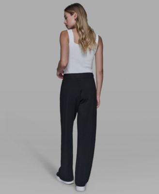 Women's Pearl Trim Mid Rise Track Pants
