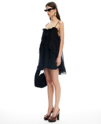 Women's Ethereal Square Neck Mini Dress