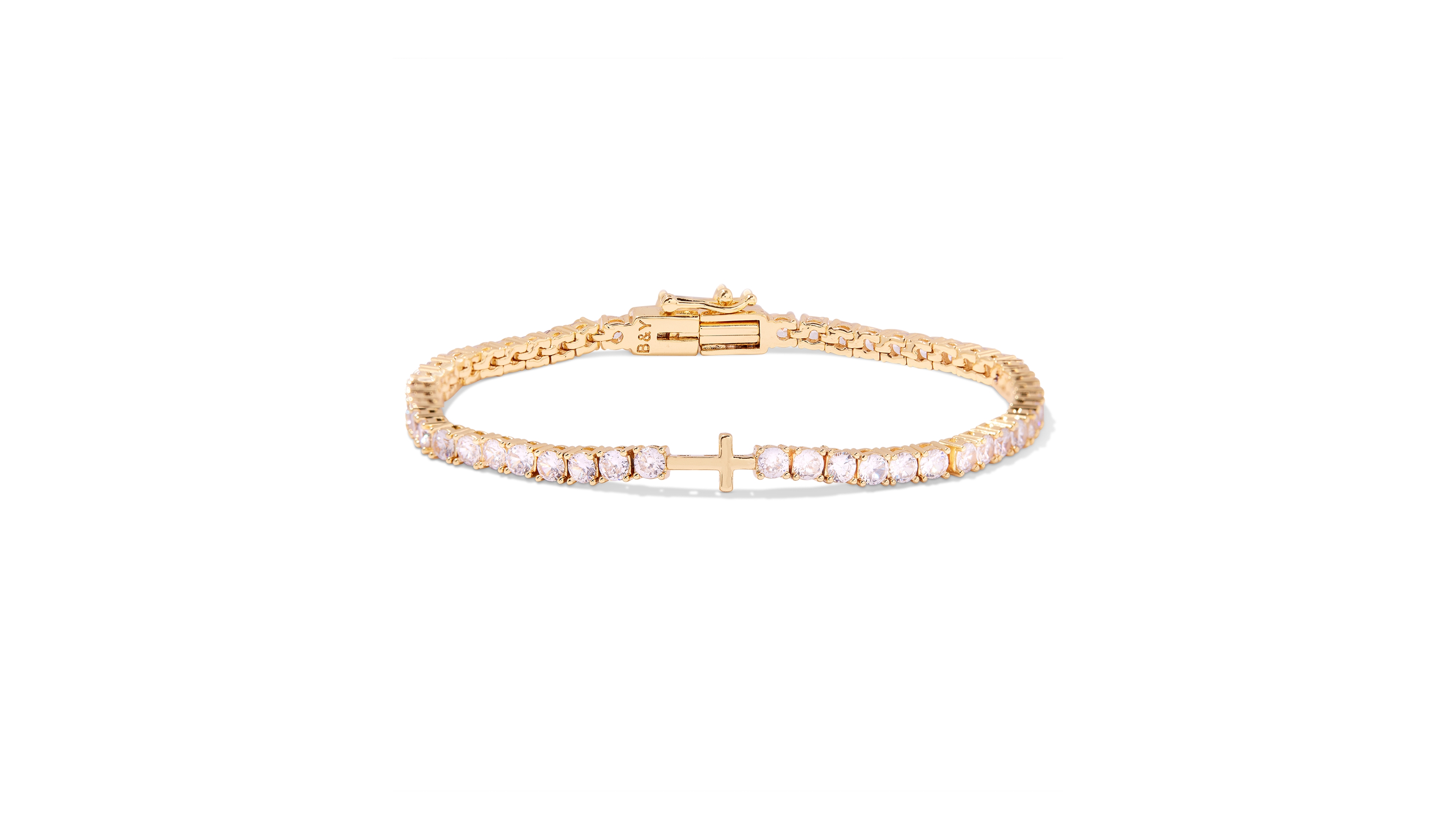 brook & york Coco Cross Tennis Bracelet