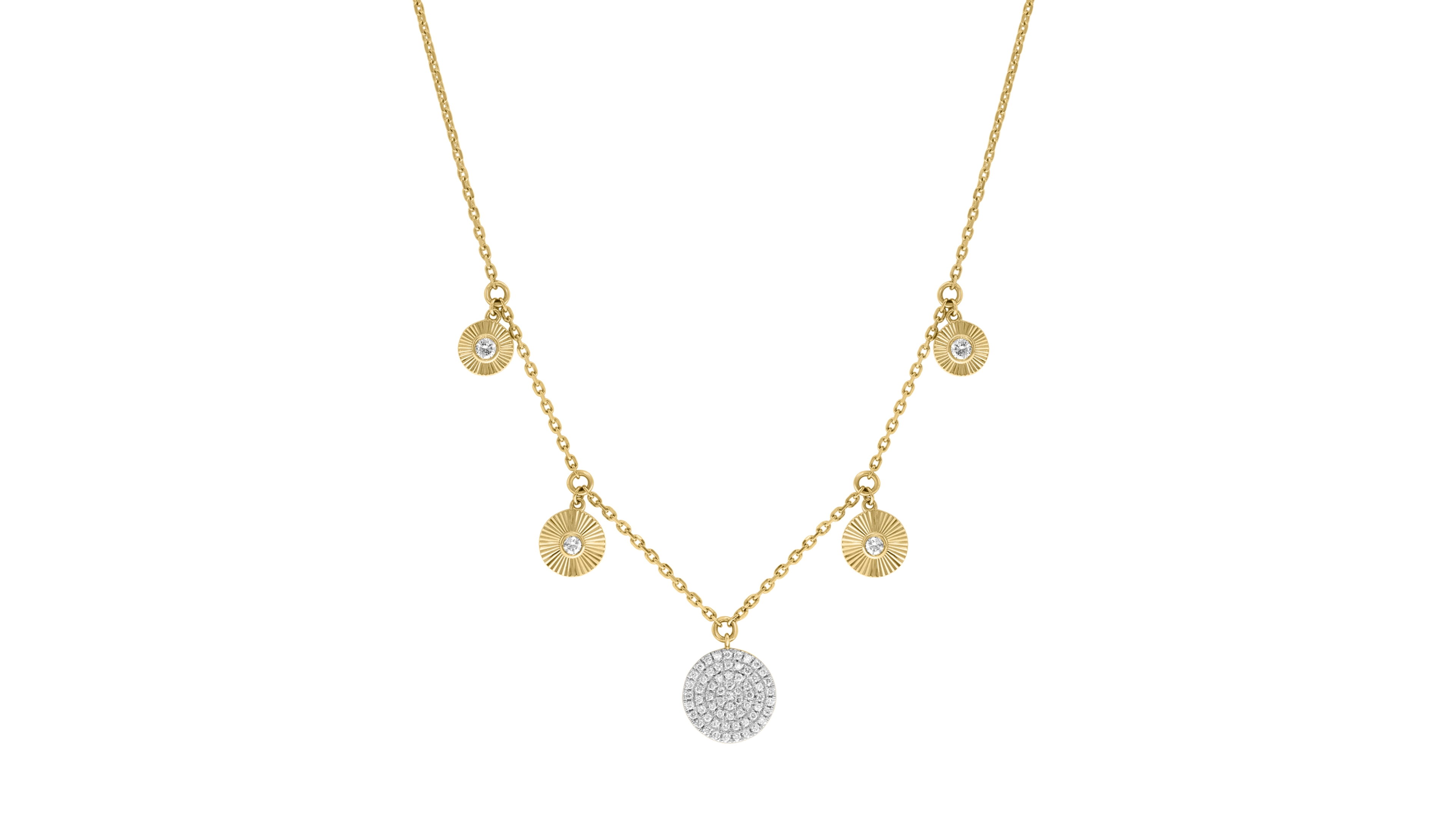 Effy Collection Diamond (3/8 ct. t.w.) Necklace in 14k Yellow Gold