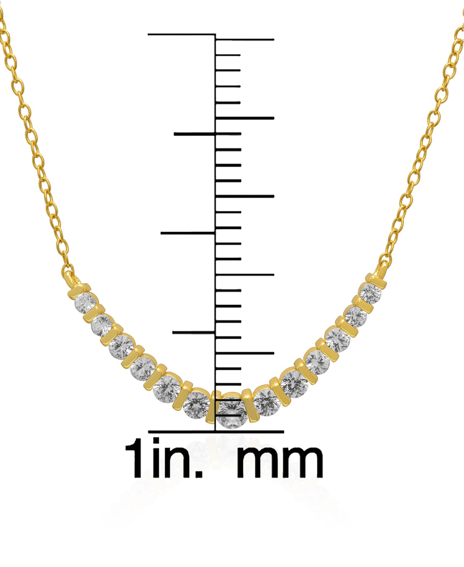 2-Pc. Lab-Grown White Sapphire Pendant Necklace & Earrings Set (2.17 ct. t.w.) in Yellow Gold Plated Sterling Silver