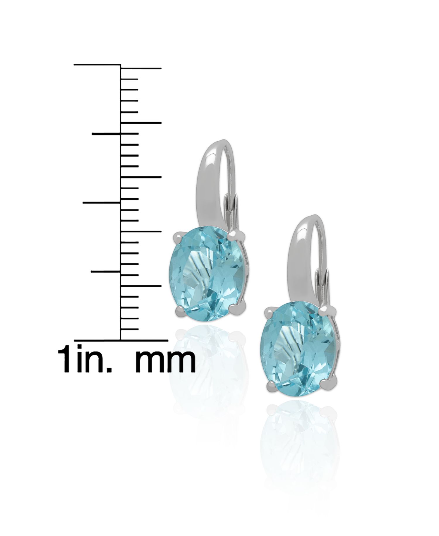 2-Pc. Blue Topaz (6.50 ct. t.w.) Star Pendant Necklace & Earrings Set in Sterling Silver