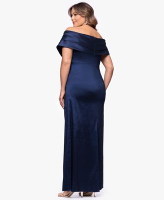 Plus Size Off-The-Shoulder Dress
