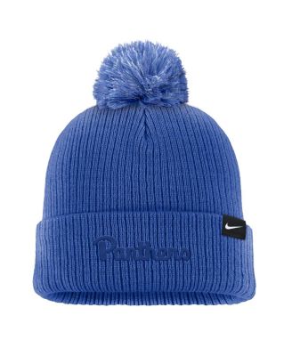 Men's Royal Pitt Panthers Tonal Peak Cuffed Knit Hat with Pom