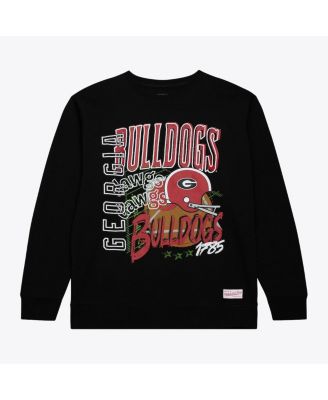 Men's Black Georgia Bulldogs Half Time Fleece Sweatshirt