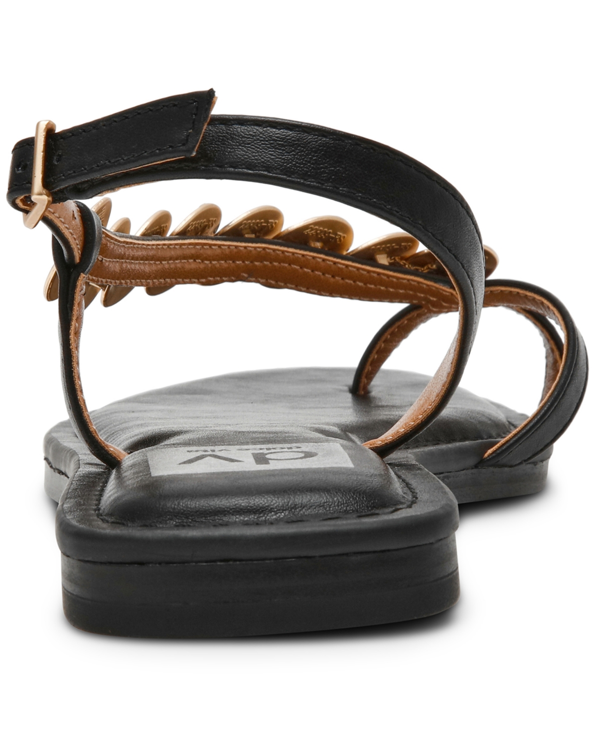 Dv Dolce Vita Women's Jetsy Embellished Jewelry Thong Asymmetrical Flat Sandals