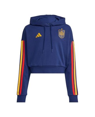 Women's Navy Spain National Team FIFA x World Cup Alphaskin Cropped Hoodie