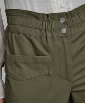 Women's Patch Pockets Mid-Rise Pants