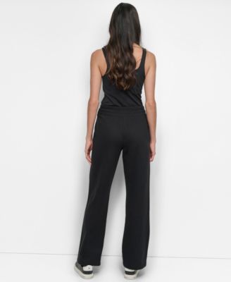 Women's Tonal Logo Patch Relaxed Fit Track Pants