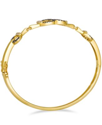 Chocolate Diamond (0.41 ct. t.w.) and Nude Diamond (0.21 ct. t.w.) Bangle in 14k Honey Gold