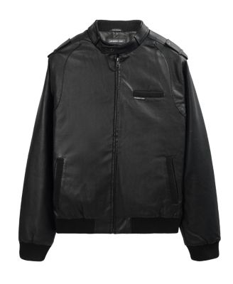 Men's Faux Leather Iconic Racer Jacket