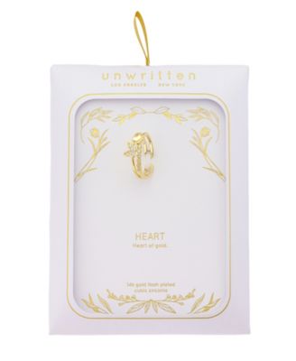 Cubic Zirconia 14k Gold Flash Plated Butterfly Ring