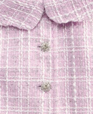 Girls' 2T-6X Boucle Jacket and  Dress, 2-Piece Set