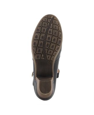 Women's Maryneah Mary Jane Pumps with V-Vamp and Hook-and-Loop Strap