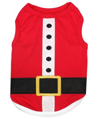 Santa Outfit Holiday Dog T-Shirt