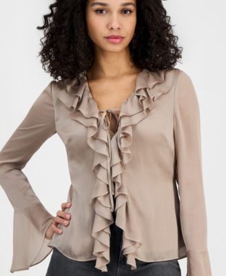 Women's Sana Ruffled Long-Sleeve Blouse