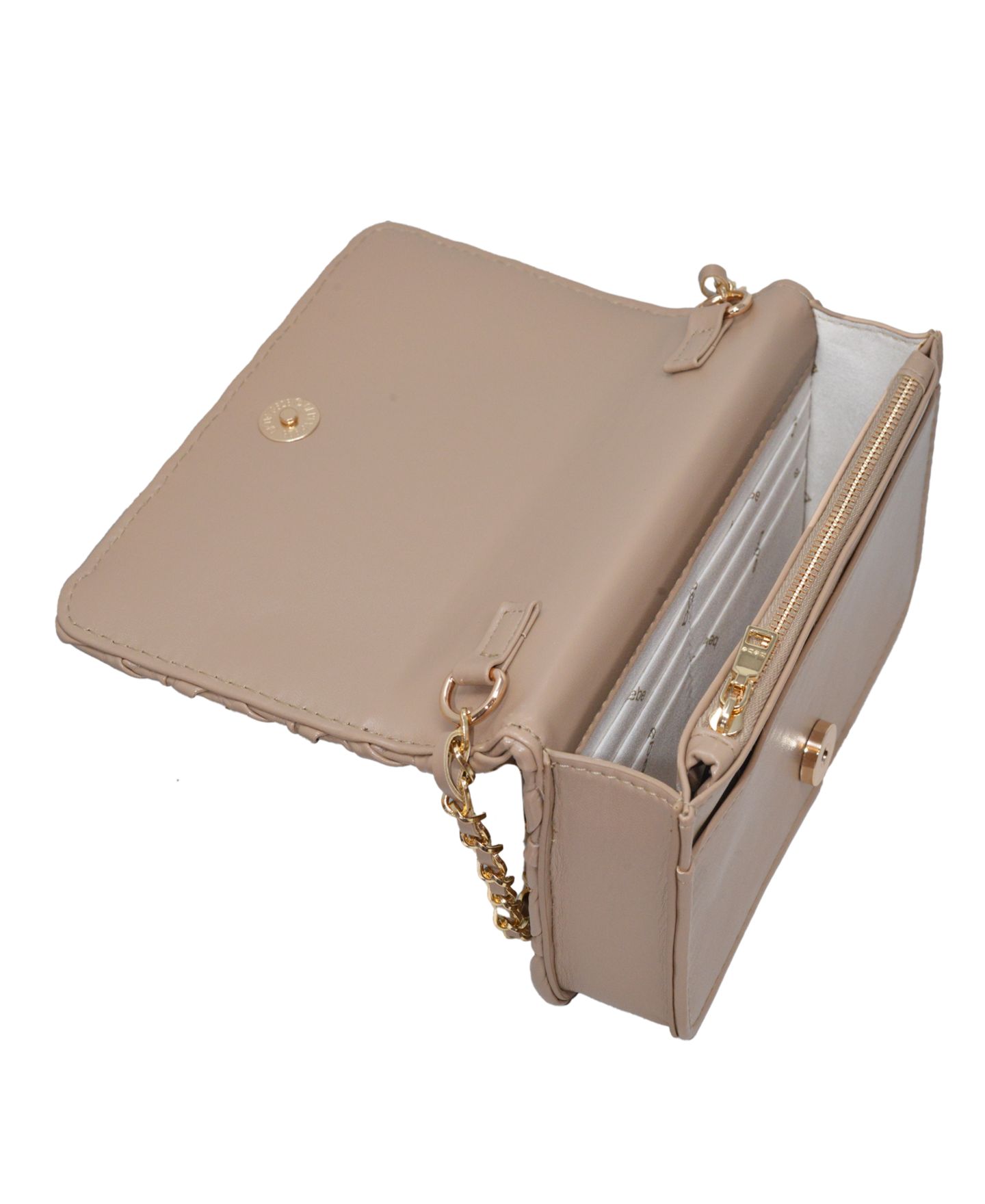 Женская сумка Bebe Luca Mini Crossbody Bag with Wallet, цвет: Бежевый — фото 6