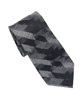KARL LAGERFELD PARIS - Men's Sparkle Herringbone Pattern Classic Tie
