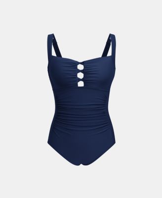Women's Alluring One-Piece Swimsuit with Ruched Detailing