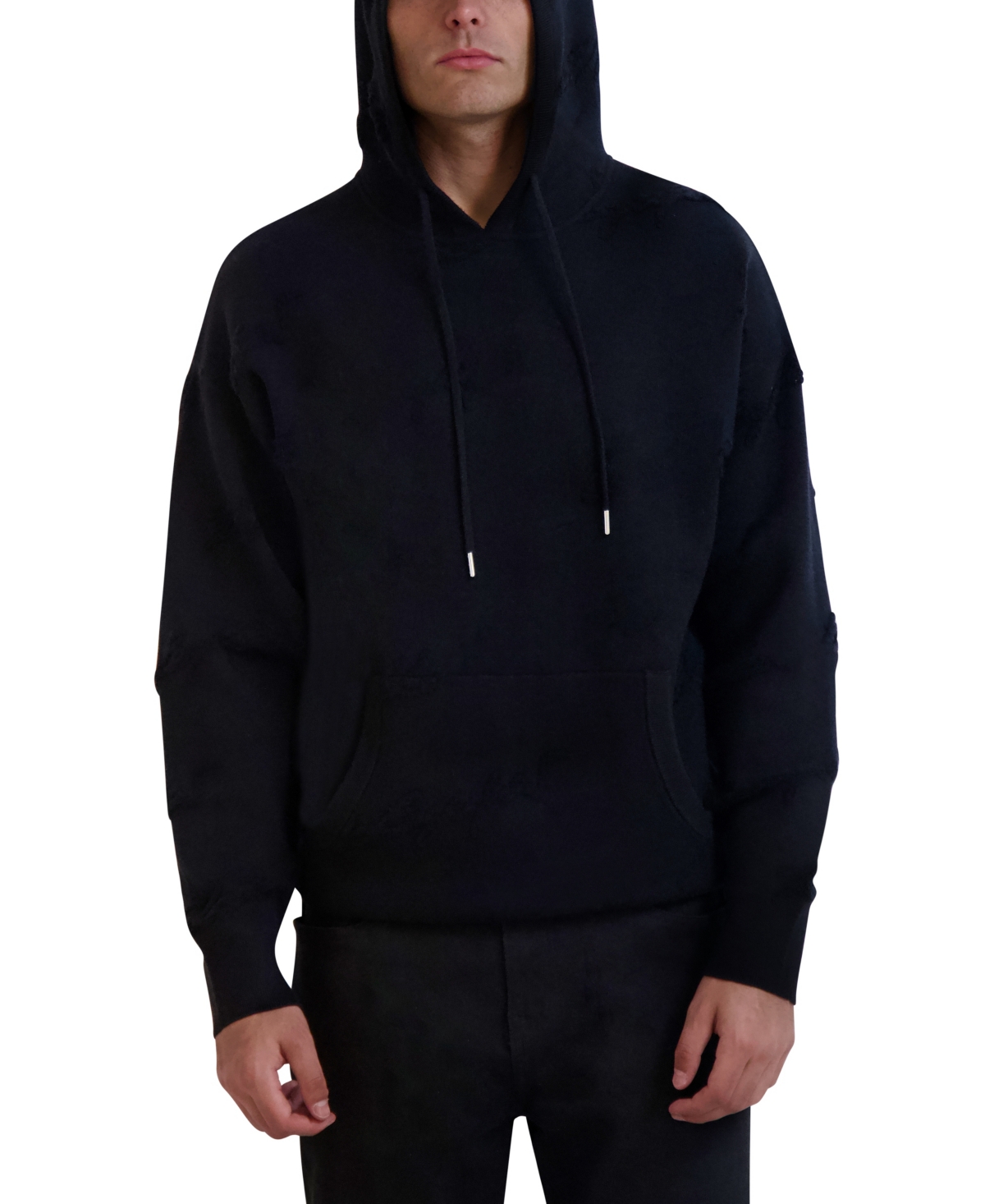 Karl Lagerfeld Men's Regular-fit Hoodie Sweater In Black