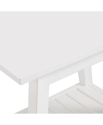 18" Wood Dorset Bench Stool