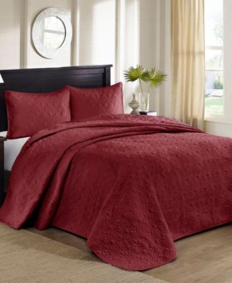 Quebec Quilted 3-Pc. Bedspread Set, King