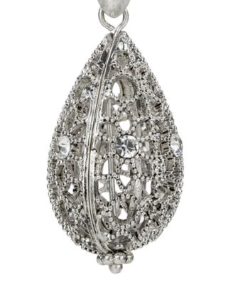 Silver Plated Teardrop Earrings 