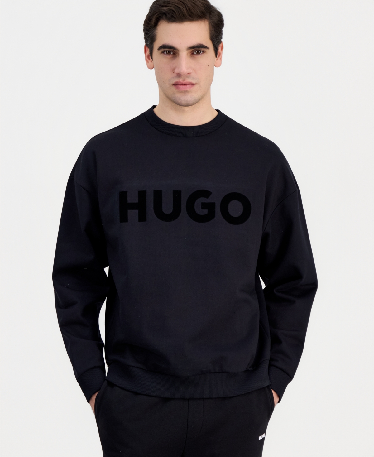 Hugo Boss Men's Dinex Oversized-Fit Logo Sweatshirt