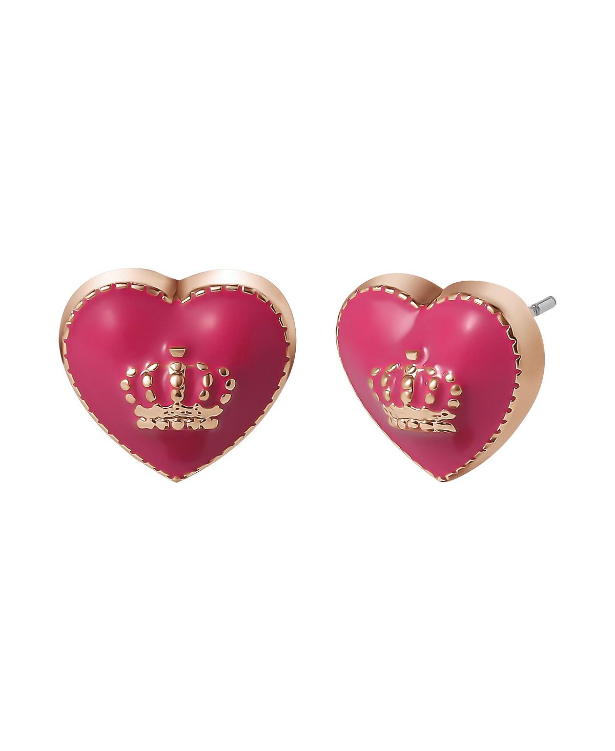 Juicy Couture Kids 주시 꾸뛰르 15'' + 2'' 크라운 로고 하트 펜던트 목걸이