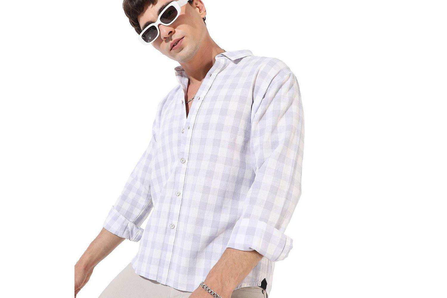 Men's Checkered Regular Fit Casual Shirt