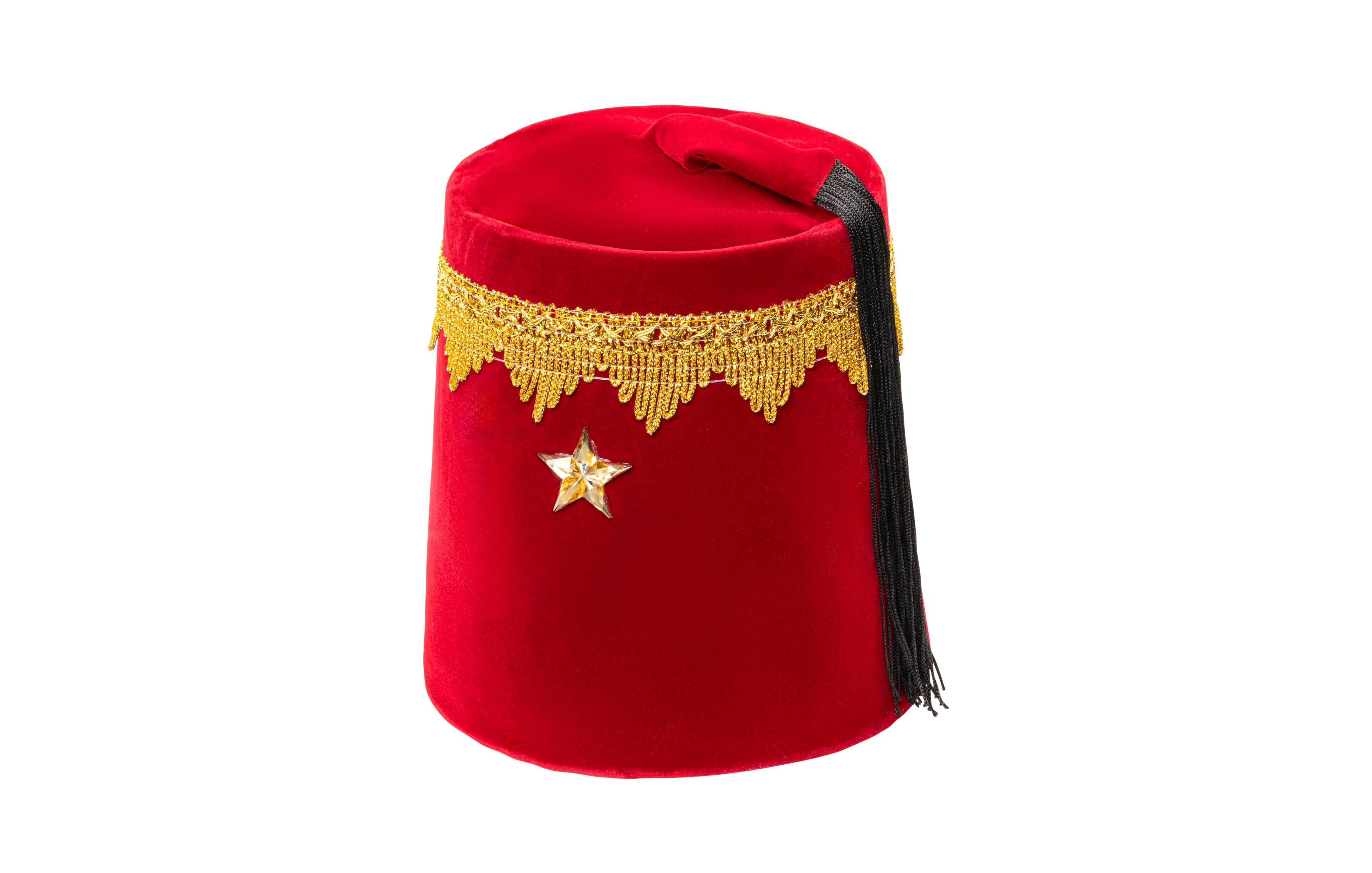 Dress Up America Red Tarboosh Hat