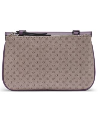 Calvin Klein Arya Mini Signature Adjustable Flap Crossbody