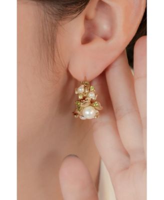 Garden Blossom Hoop Earrings