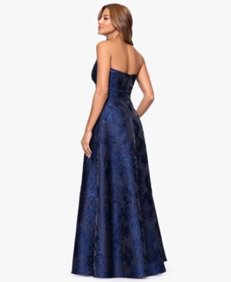 Women's Asymmetrical Strapless Ruffle Dress