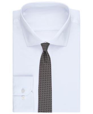 Men's Check Pattern Slim Tie, Macy's Exclusive