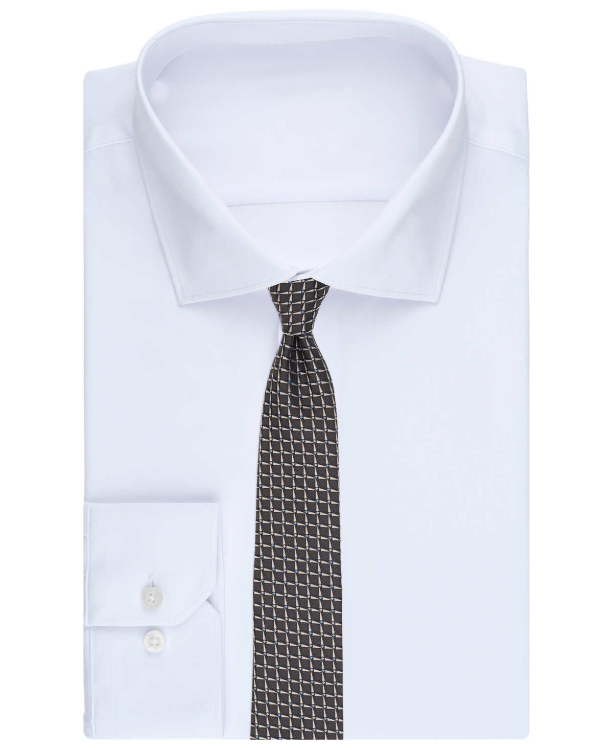 Alfani Men's Check Pattern Slim Tie, Macy's Exclusive