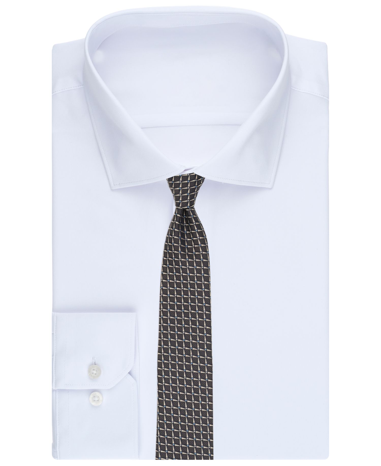 Men's Check Pattern Slim Tie