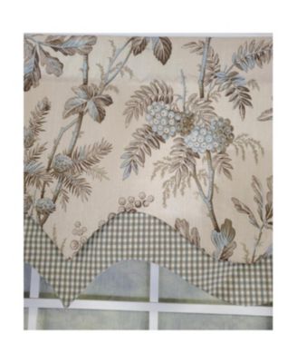 High-Quality Fabric Window Valance – 3" Rod Pocket Brantwood D-Regal Mist