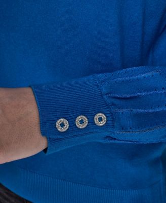 Petite Crewneck Long-Sleeve Sweater