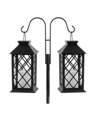 8-Pack Heavy-Duty Double Shepherd Hooks for Bird Feeders and Garden Decor