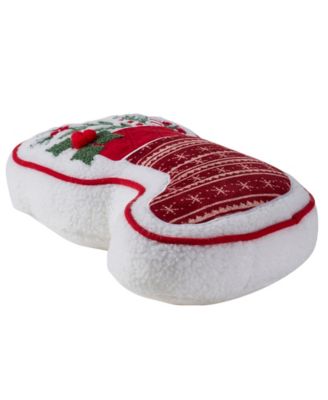 Stocking Shaped Holiday Decorative Pillow, 8" x 16"