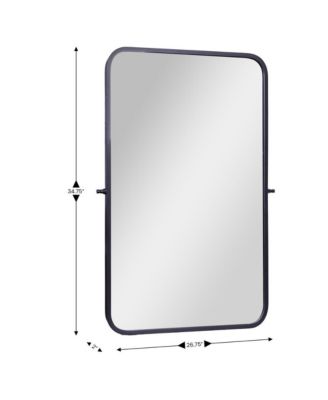 Mason Pivot Wall Mirror with Slim Frame and Backed Glass for Clarity for Bathrooms