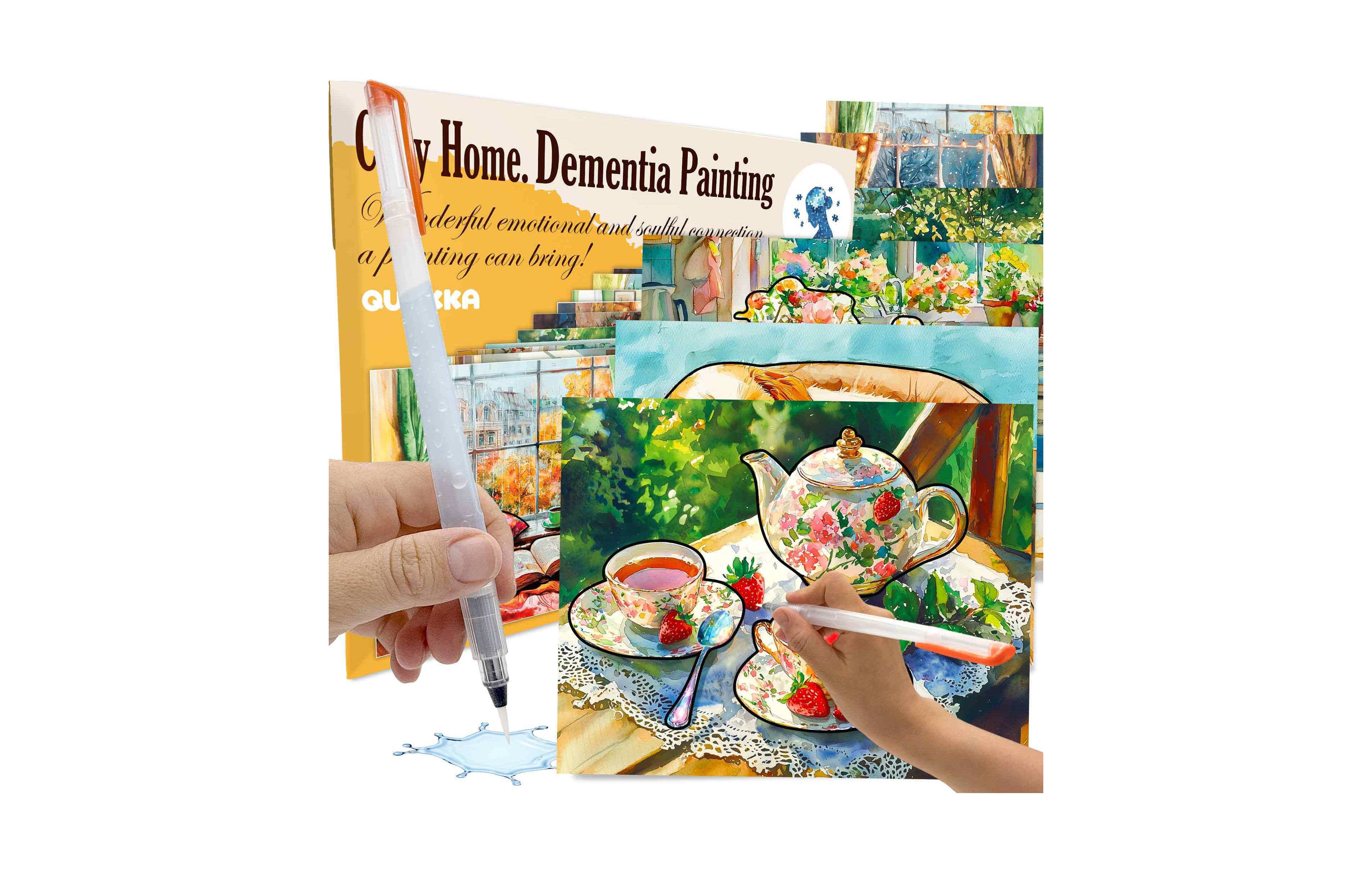 Quokka Water Painting Dementia Activities for Seniors – Cozy Home Edition – Alzheimers Products