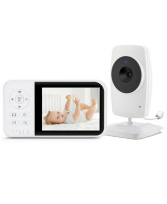 Video Baby Monitor with 3.5" LCD Screen, 2.4GHz FHSS Transmission, Night Vision, Temperature Sensor, Two-Way Talk, VOX Mode