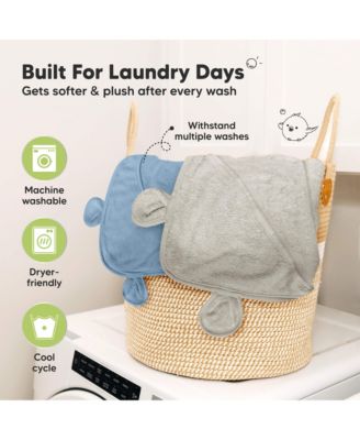 Snuggle Baby Towels with Hood for Newborn Girls, Boys, Toddlers, Soft & Absorbent Hooded Baby Bath Towels