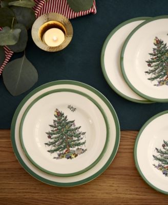 Christmas Tree Luncheon Plate 
