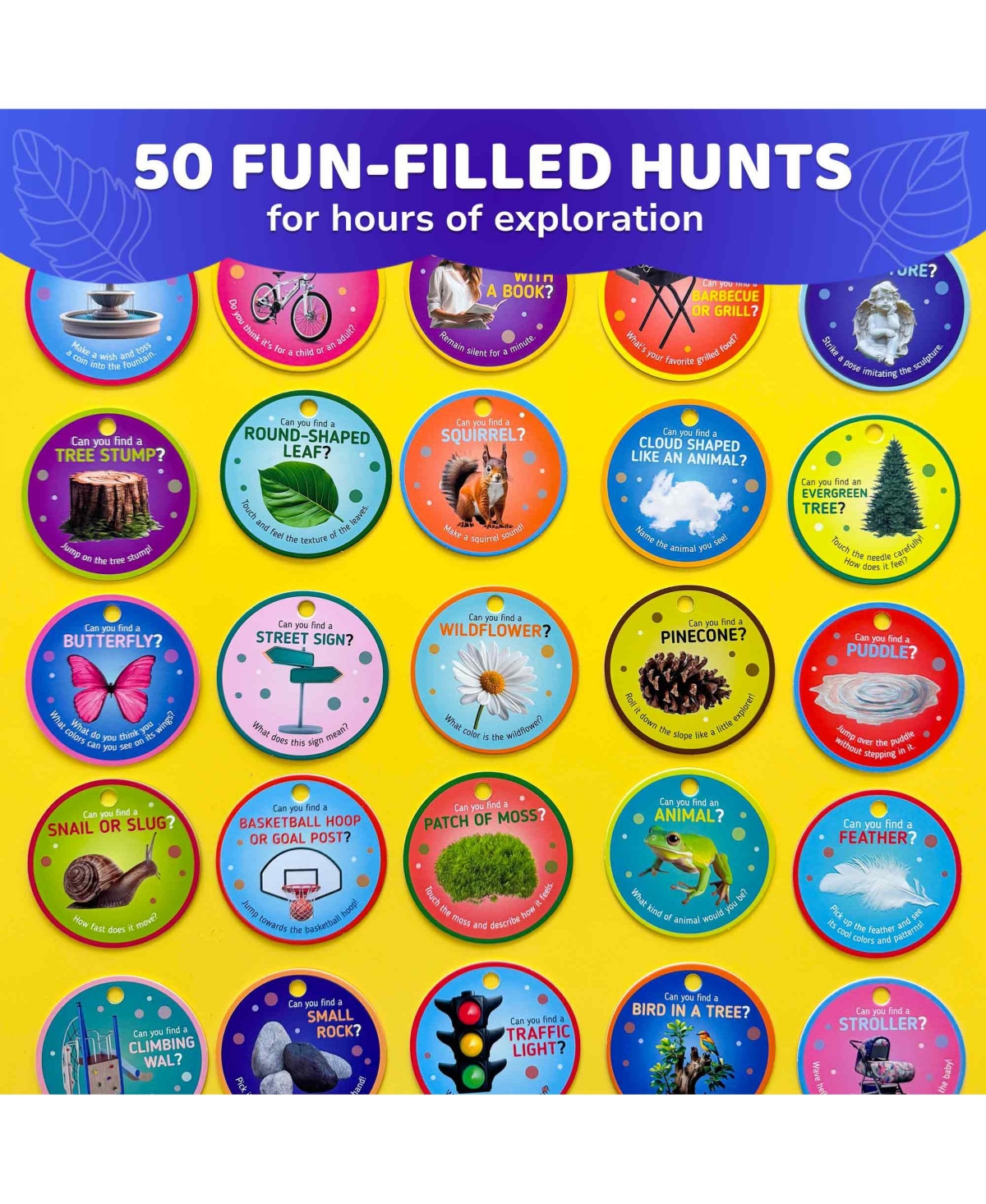 Quokka Scavenger Hunt Game for Toddlers 3-5 – 50 Toddler Activities Indoor Cards Game Set