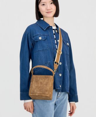 Stud Nubuck Bucket Bag, Macy's Exclusive